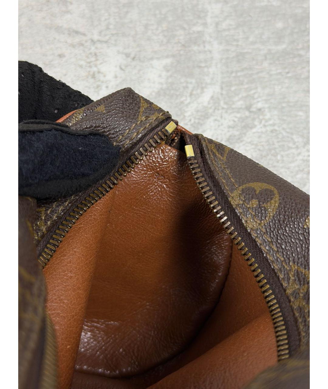 LOUIS VUITTON Коричневая сумка с короткими ручками из канвы, фото 8