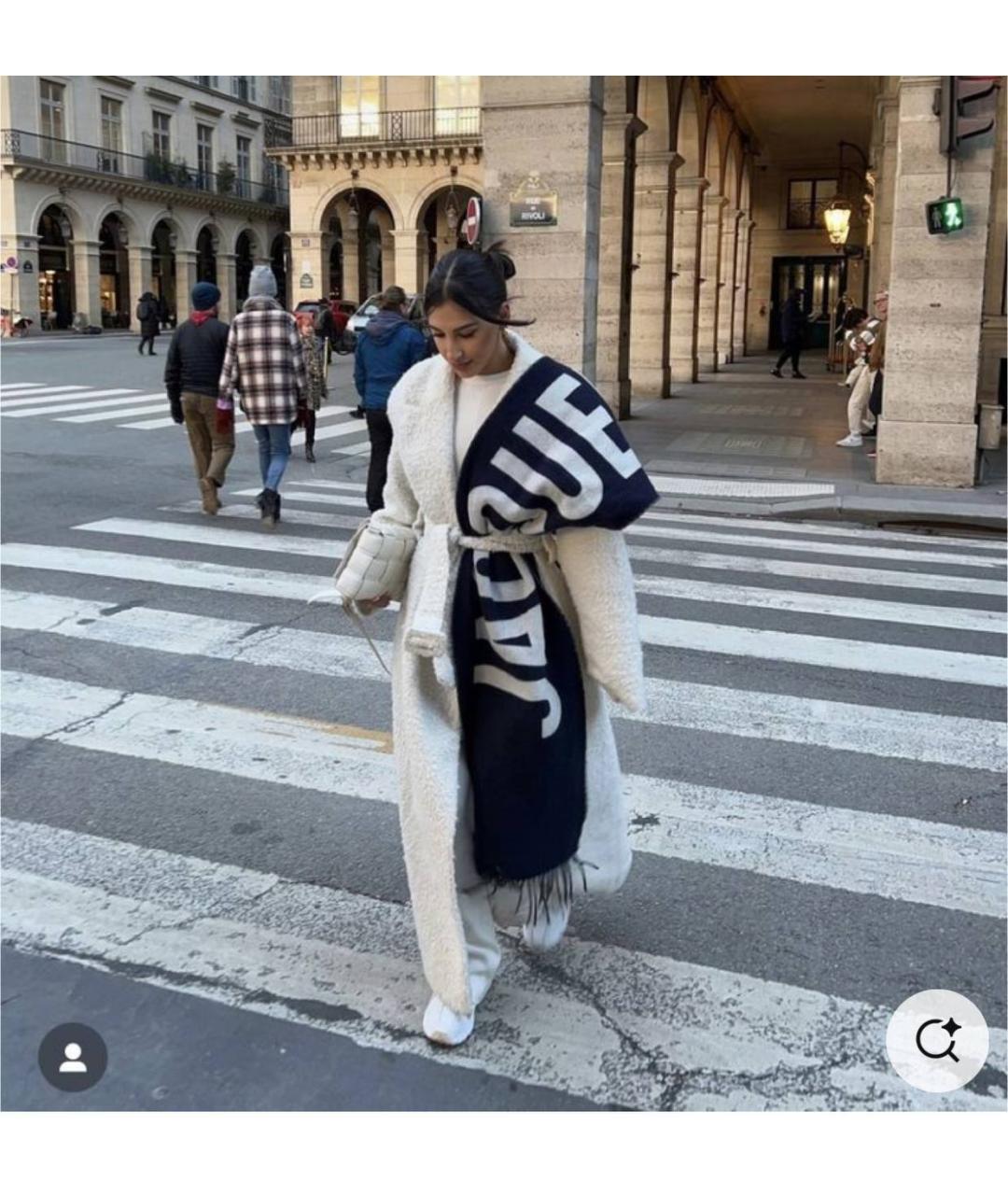 JACQUEMUS Черный шерстяной шарф, фото 5
