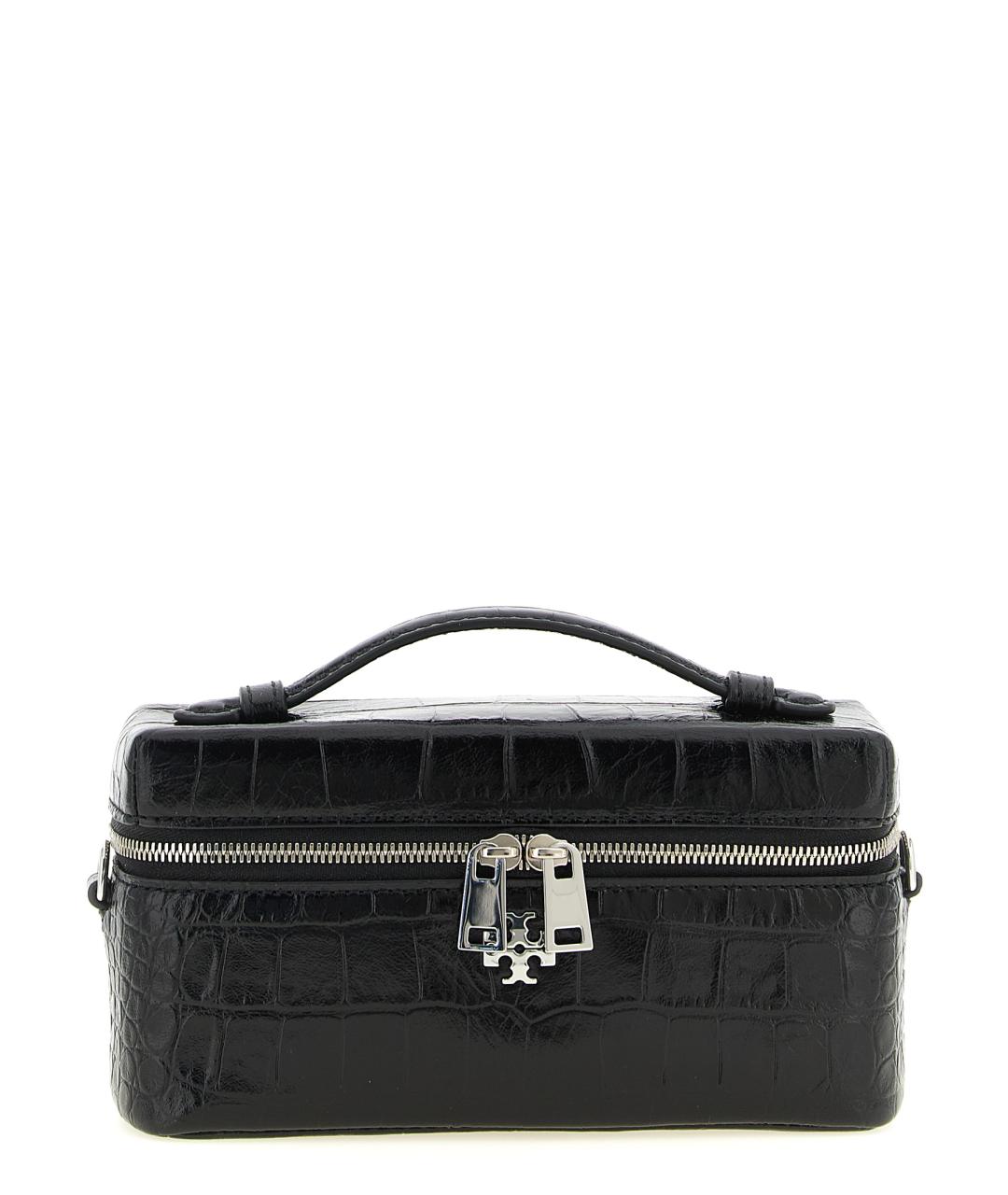 TORY BURCH Черная кожаная сумка через плечо, фото 1