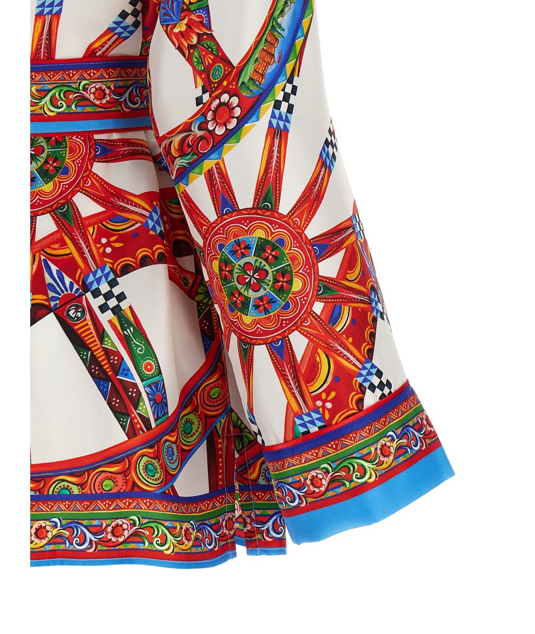 DOLCE&GABBANA Мульти шелковая блузы, фото 4