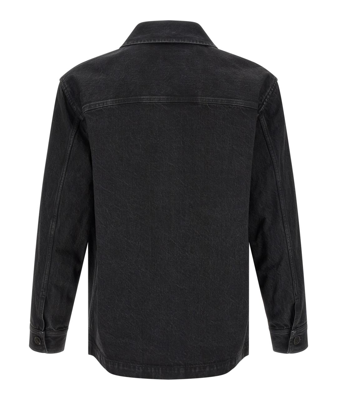 SAINT LAURENT Черная хлопковая кэжуал рубашка, фото 2