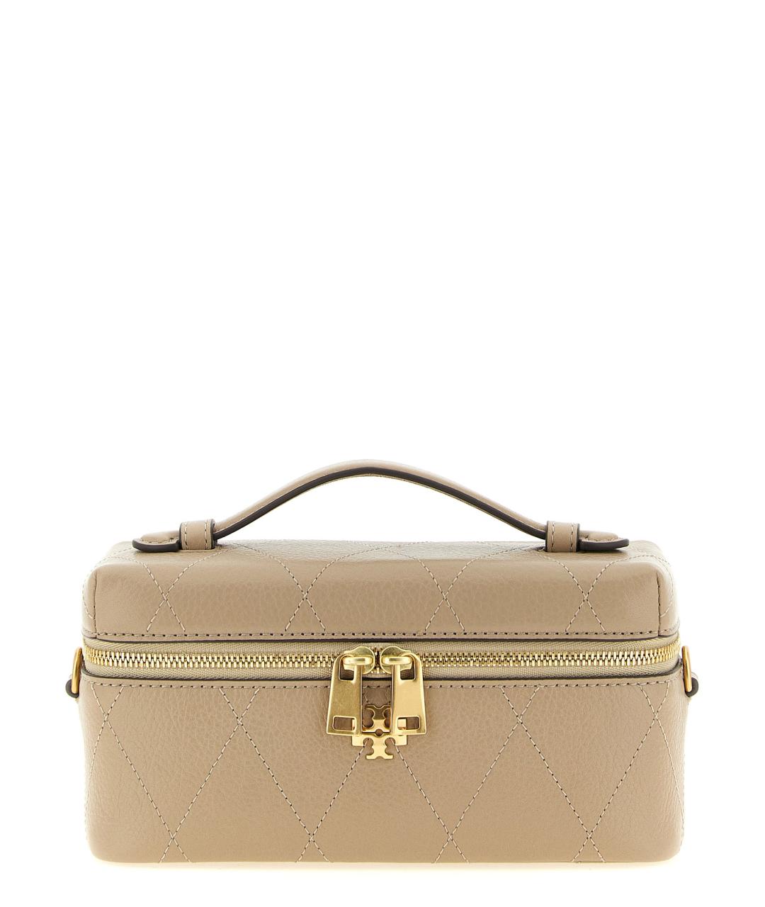 TORY BURCH Бежевая кожаная сумка через плечо, фото 1