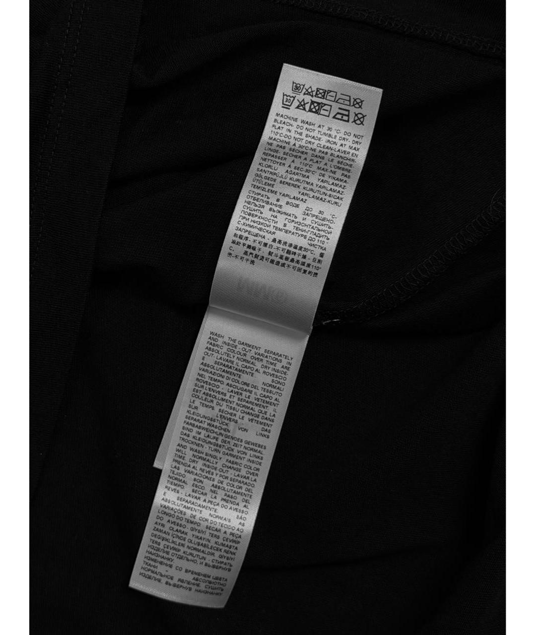 MAISON MARGIELA Черная хлопковая футболка, фото 6