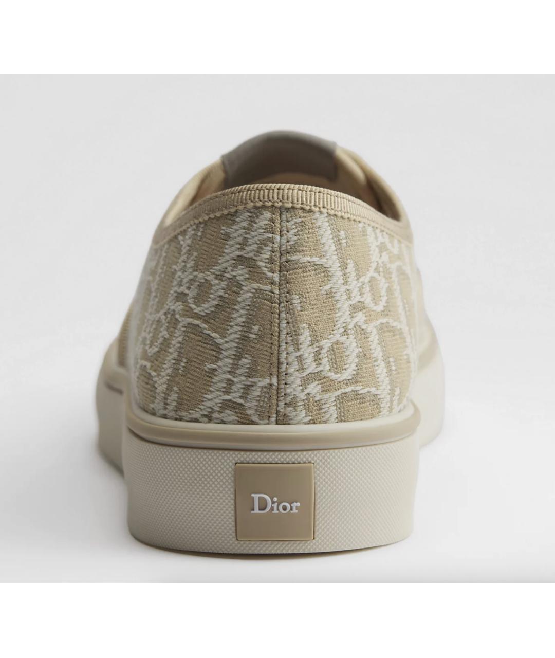 CHRISTIAN DIOR Бежевые кеды, фото 3
