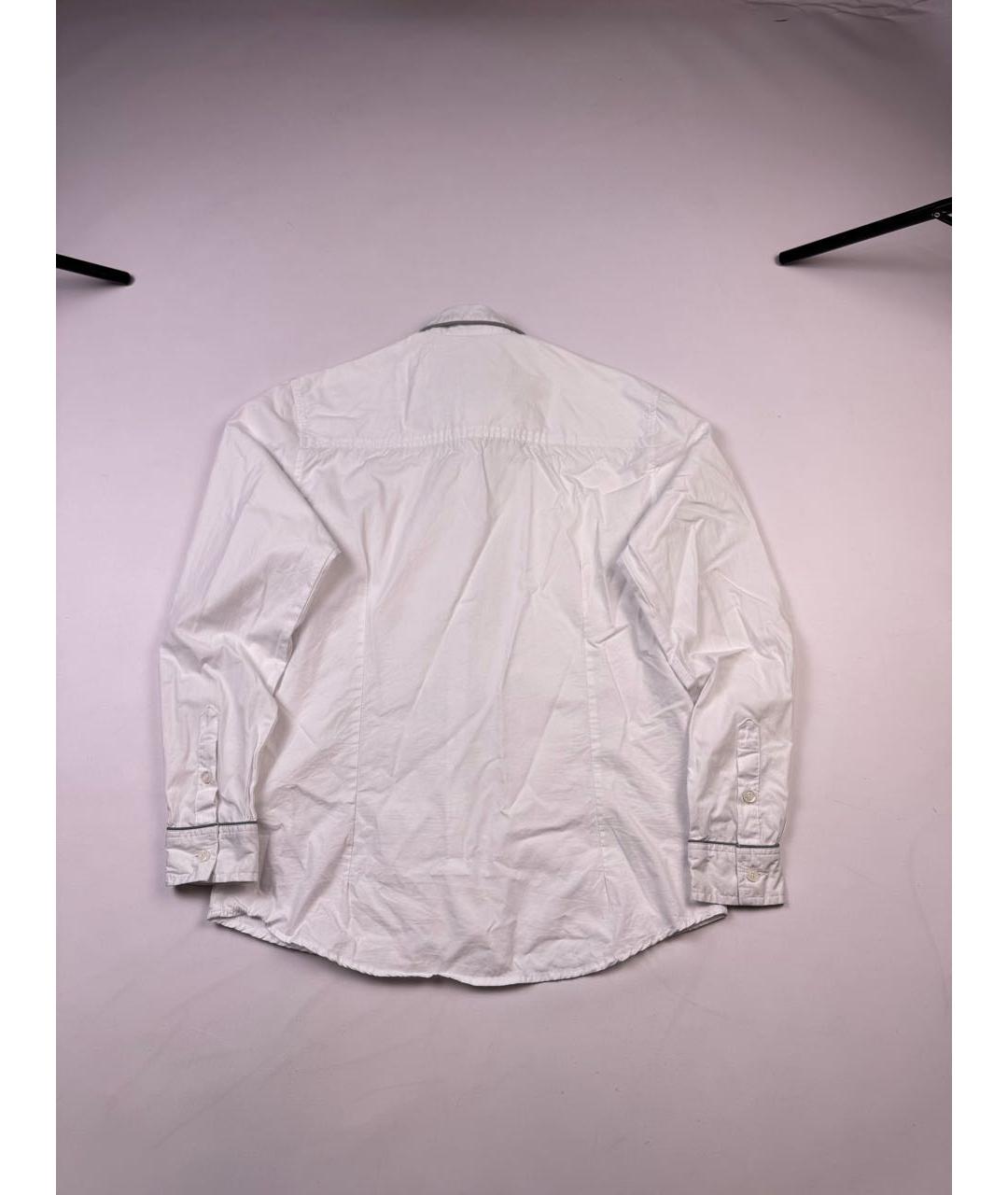 JEAN PAUL GAULTIER Белая хлопко-эластановая рубашка, фото 2