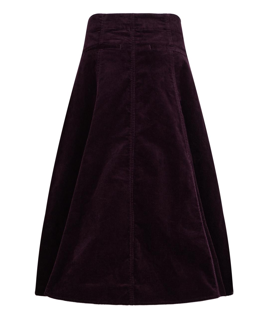 POLO RALPH LAUREN Фиолетовая хлопковая юбка макси, фото 2