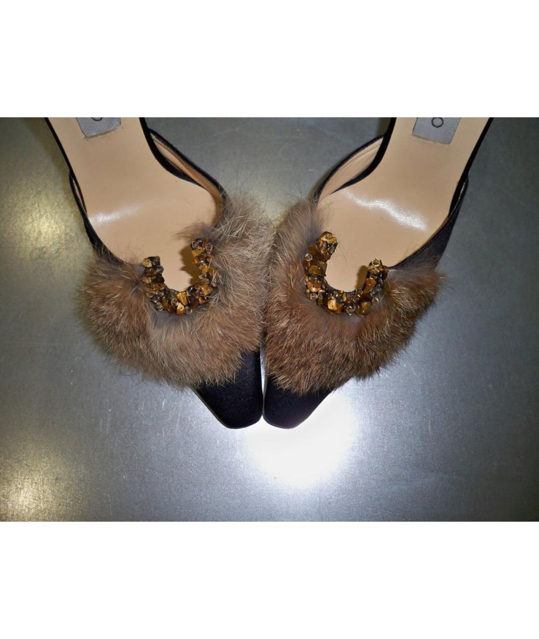 JIMMY CHOO Черные мюли, фото 4