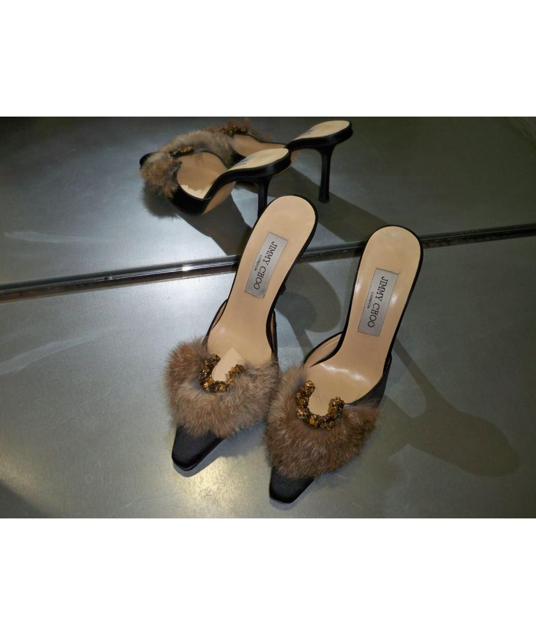 JIMMY CHOO Черные мюли, фото 8