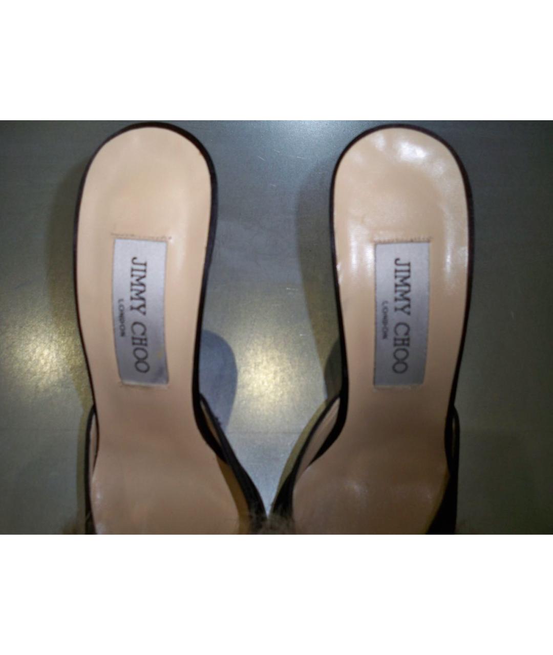 JIMMY CHOO Черные мюли, фото 5