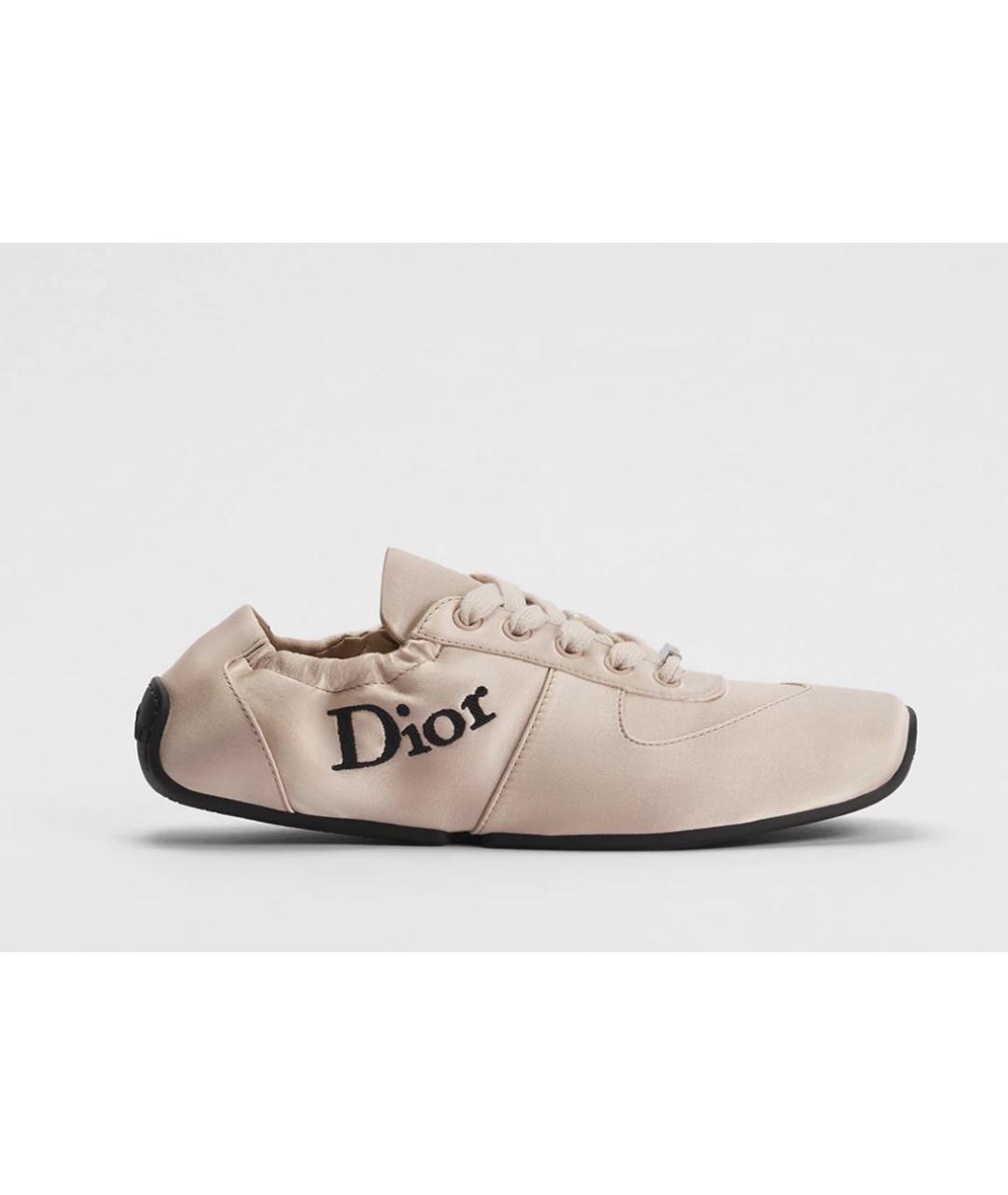 CHRISTIAN DIOR Розовые кожаные кроссовки, фото 4