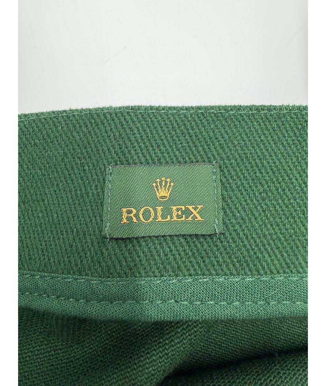 ROLEX Зеленая хлопковая сумка тоут, фото 5