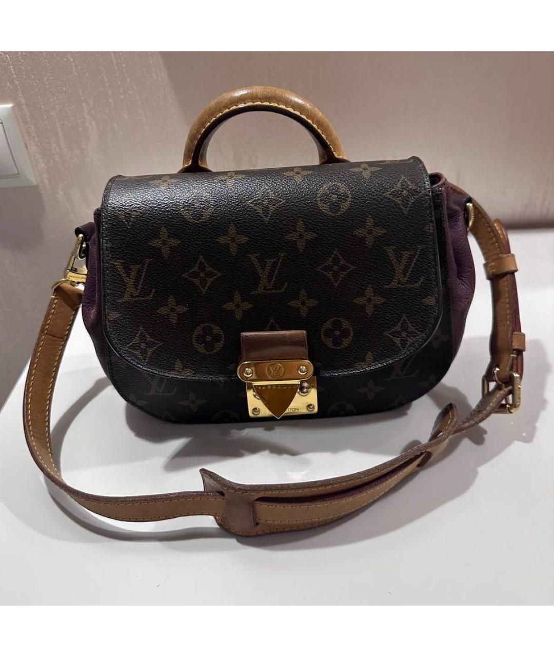 LOUIS VUITTON Коричневая сумка через плечо из канвы, фото 2