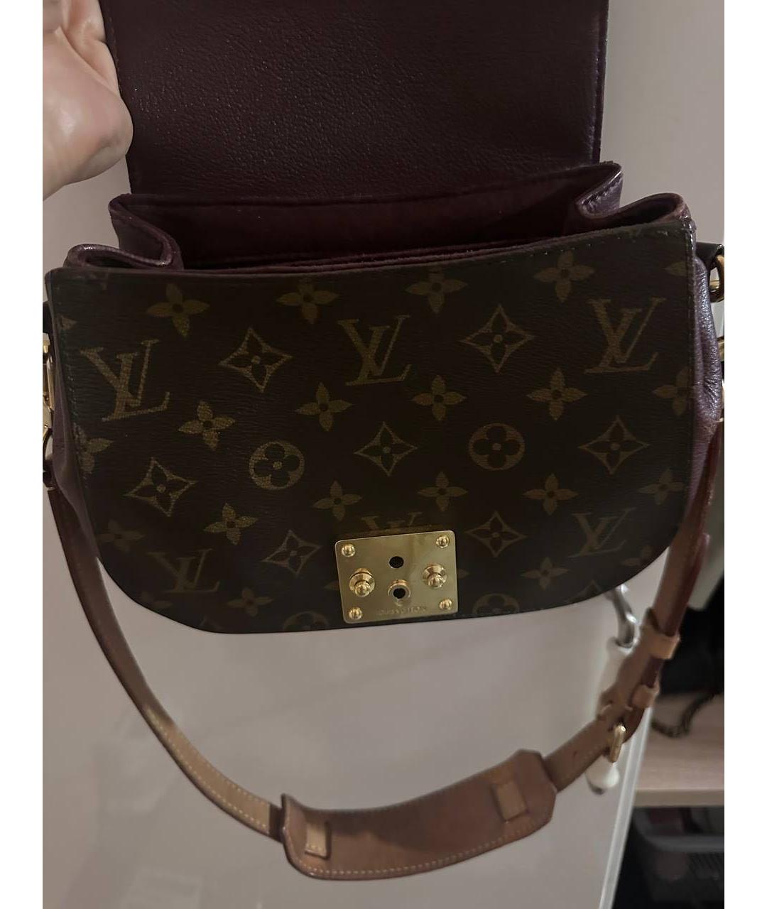 LOUIS VUITTON Коричневая сумка через плечо из канвы, фото 4