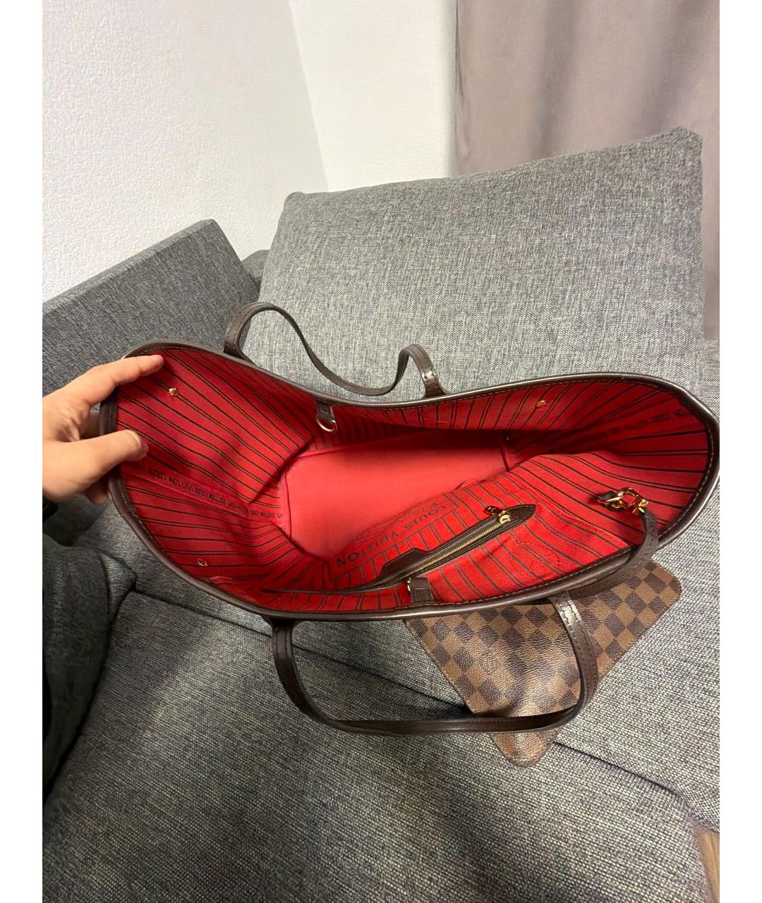 LOUIS VUITTON Коричневая дорожная/спортивная сумка, фото 7