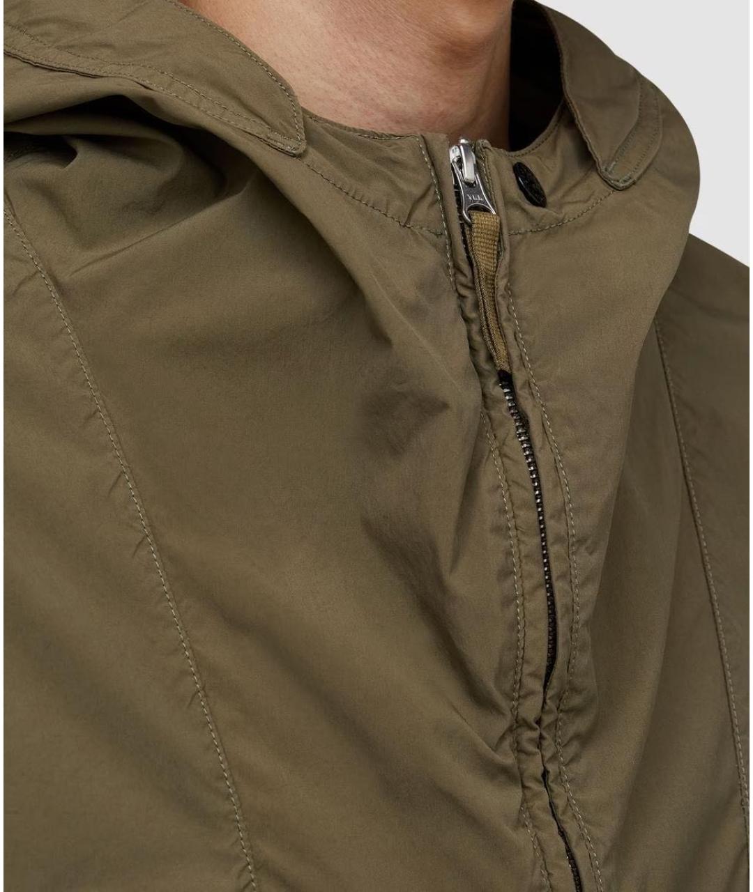STONE ISLAND Хаки полиэстеровая куртка, фото 4