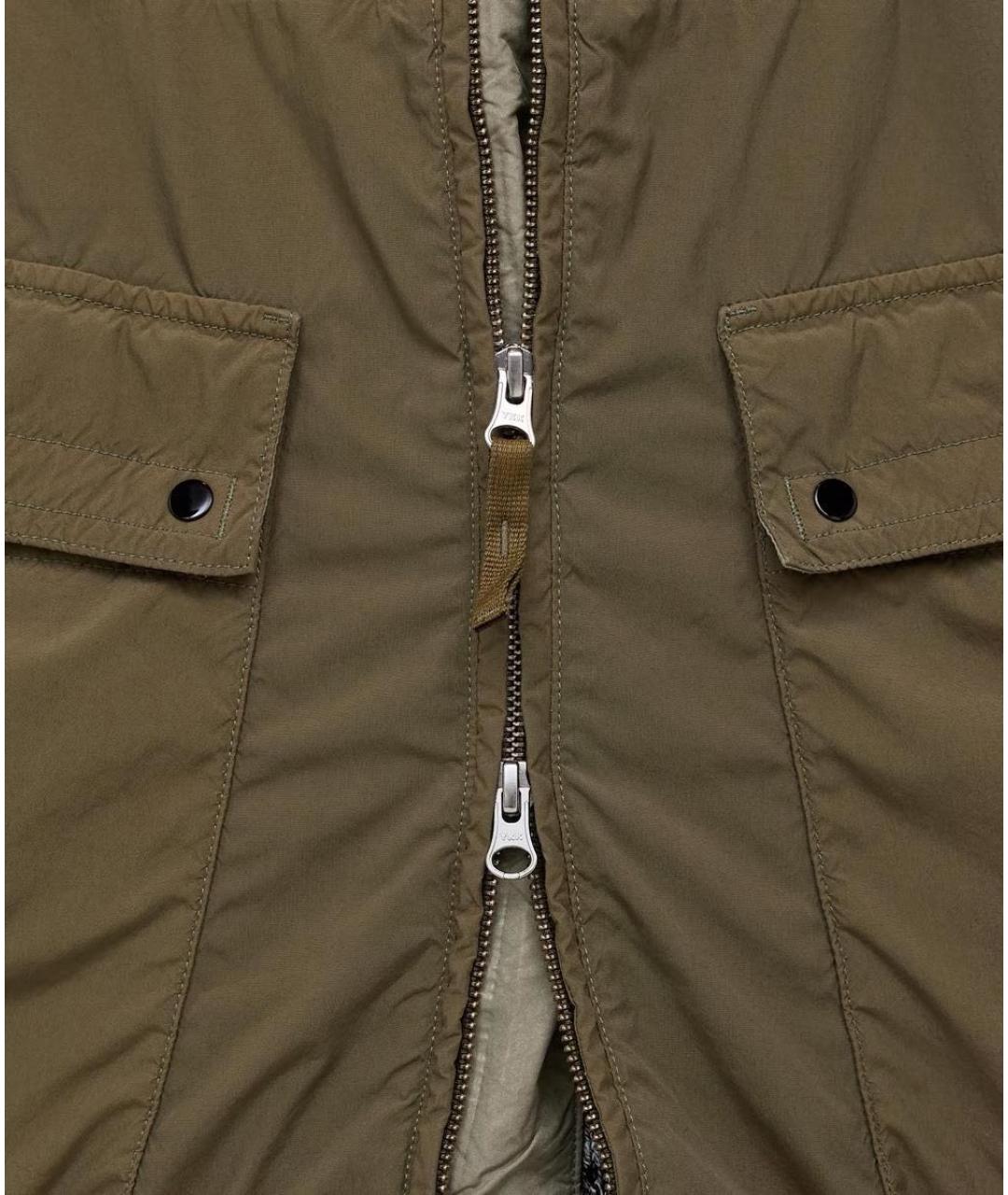 STONE ISLAND Хаки полиэстеровая куртка, фото 3
