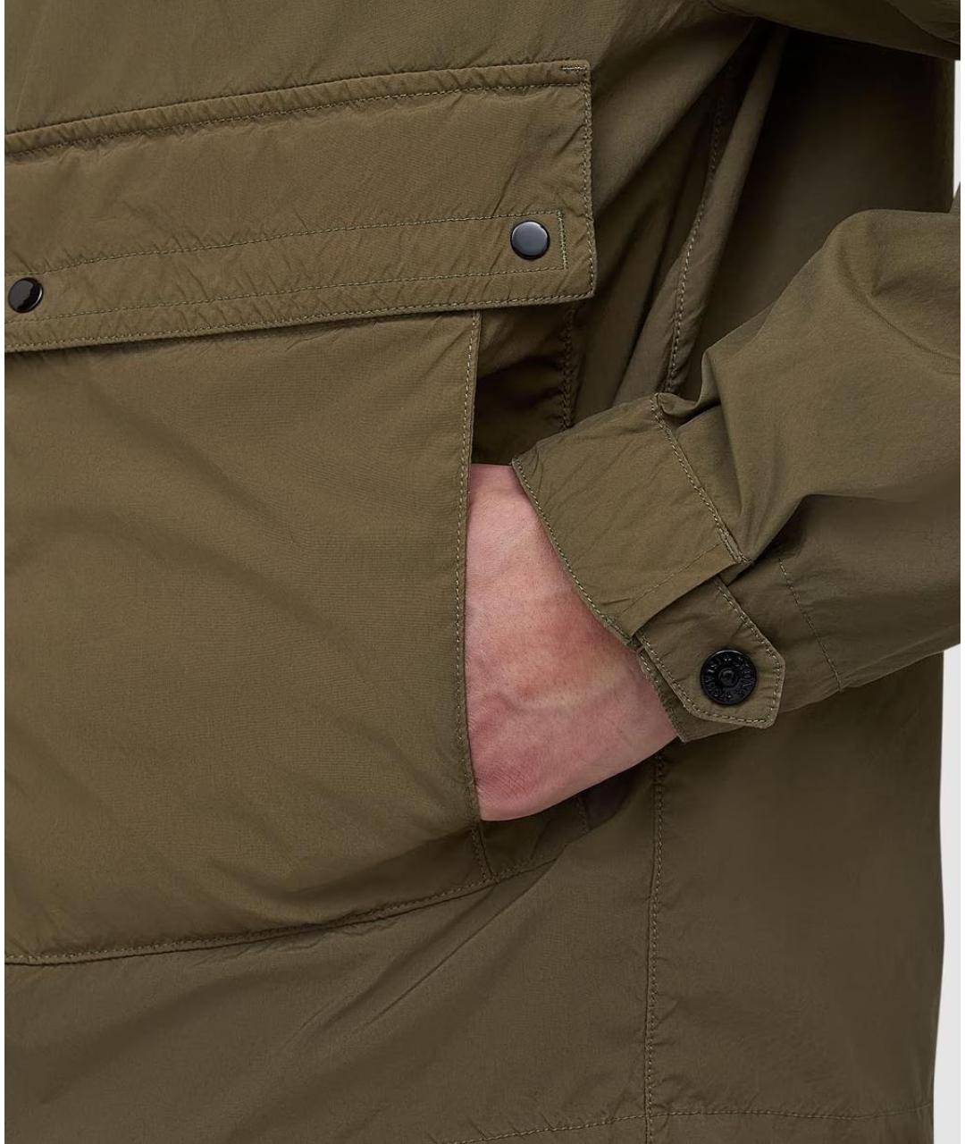 STONE ISLAND Хаки полиэстеровая куртка, фото 6