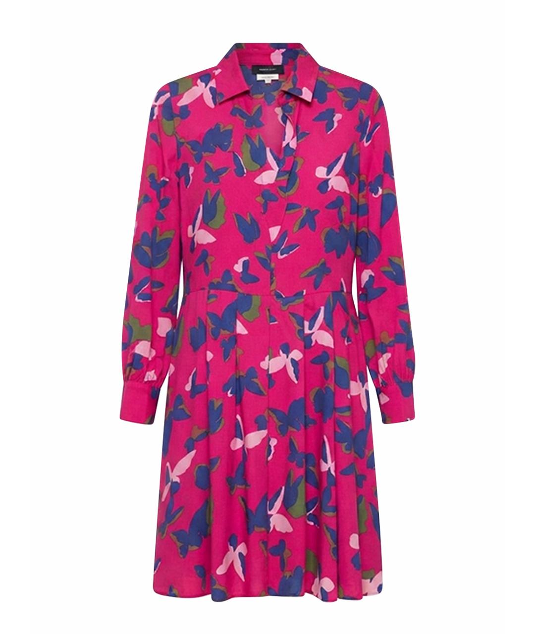 WEEKEND MAX MARA Фуксия шелковое коктейльное платье, фото 1