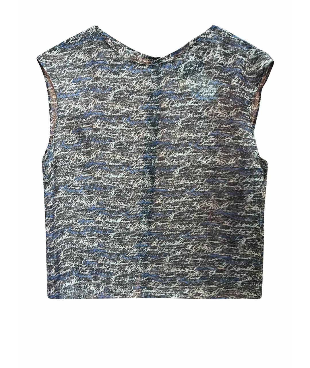 CHANEL Мульти шелковая майка, фото 1