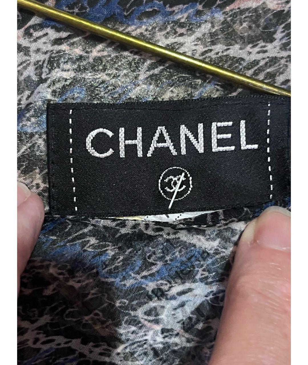 CHANEL Мульти шелковая майка, фото 3