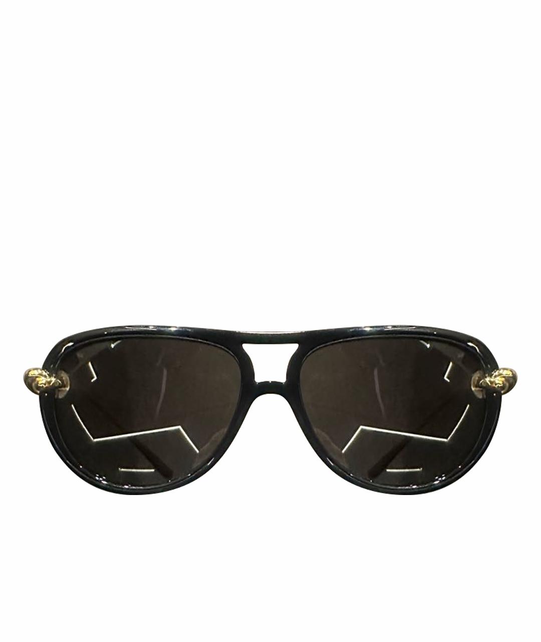 BOTTEGA VENETA Черные пластиковые солнцезащитные очки, фото 1