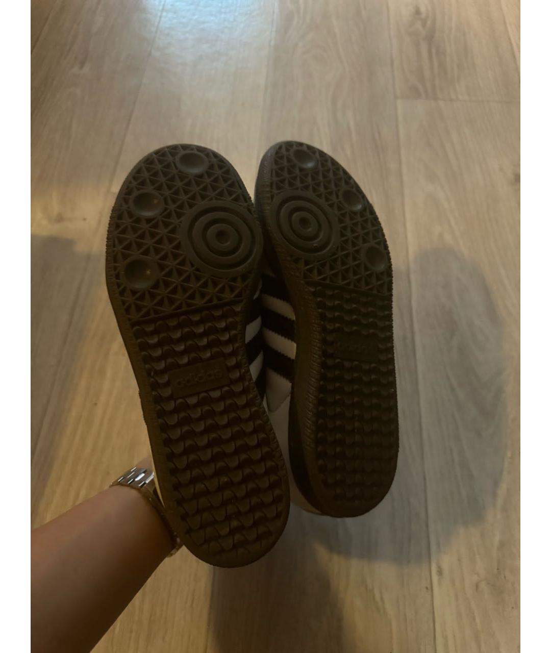 ADIDAS Белые кожаные кеды, фото 5