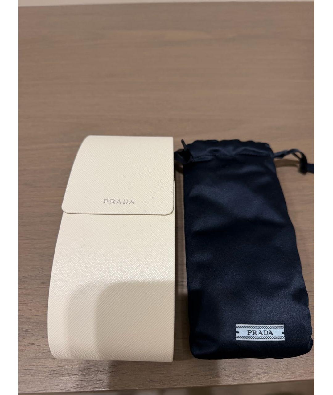 PRADA Коралловые пластиковые солнцезащитные очки, фото 4