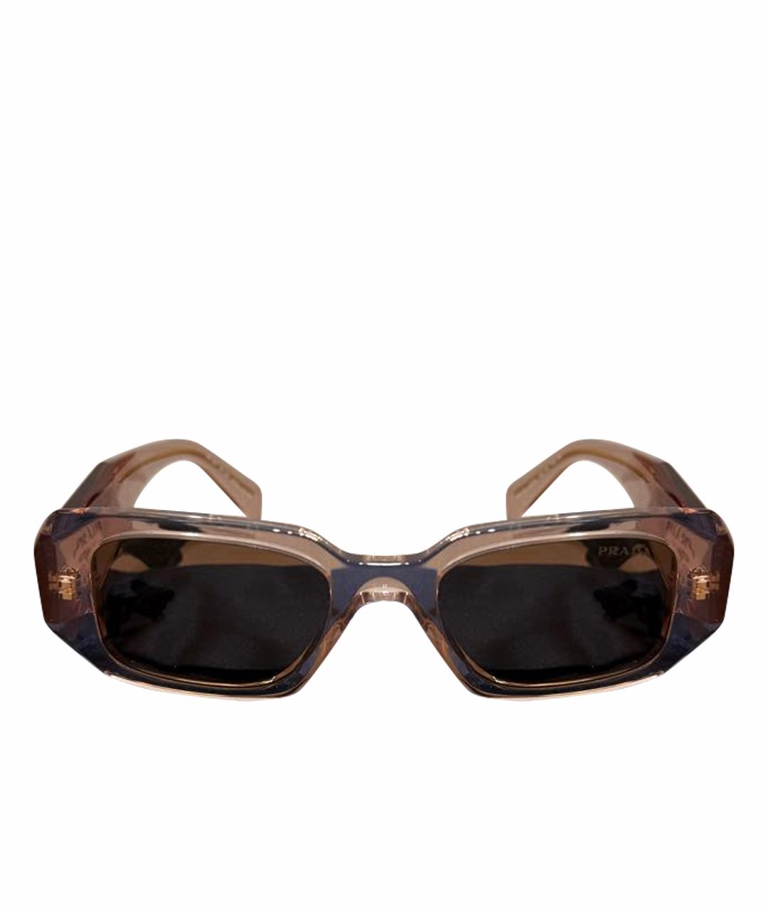 PRADA Коралловые пластиковые солнцезащитные очки, фото 1