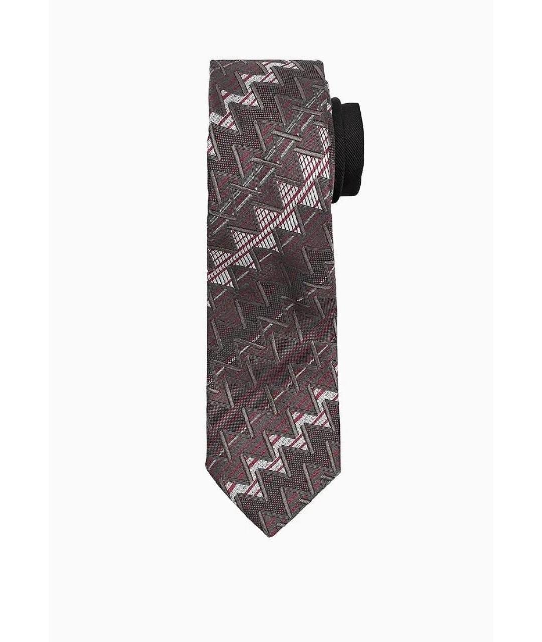 MISSONI Бордовый шелковый галстук, фото 1