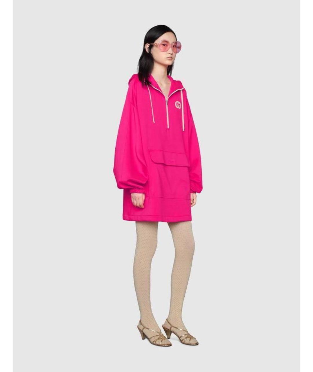 GUCCI Фуксия повседневное платье, фото 2