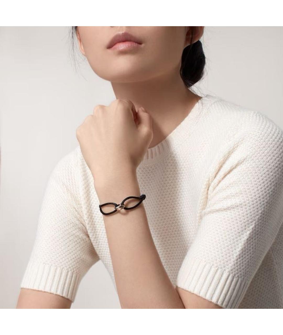 CARTIER Черный браслет из белого золота, фото 5