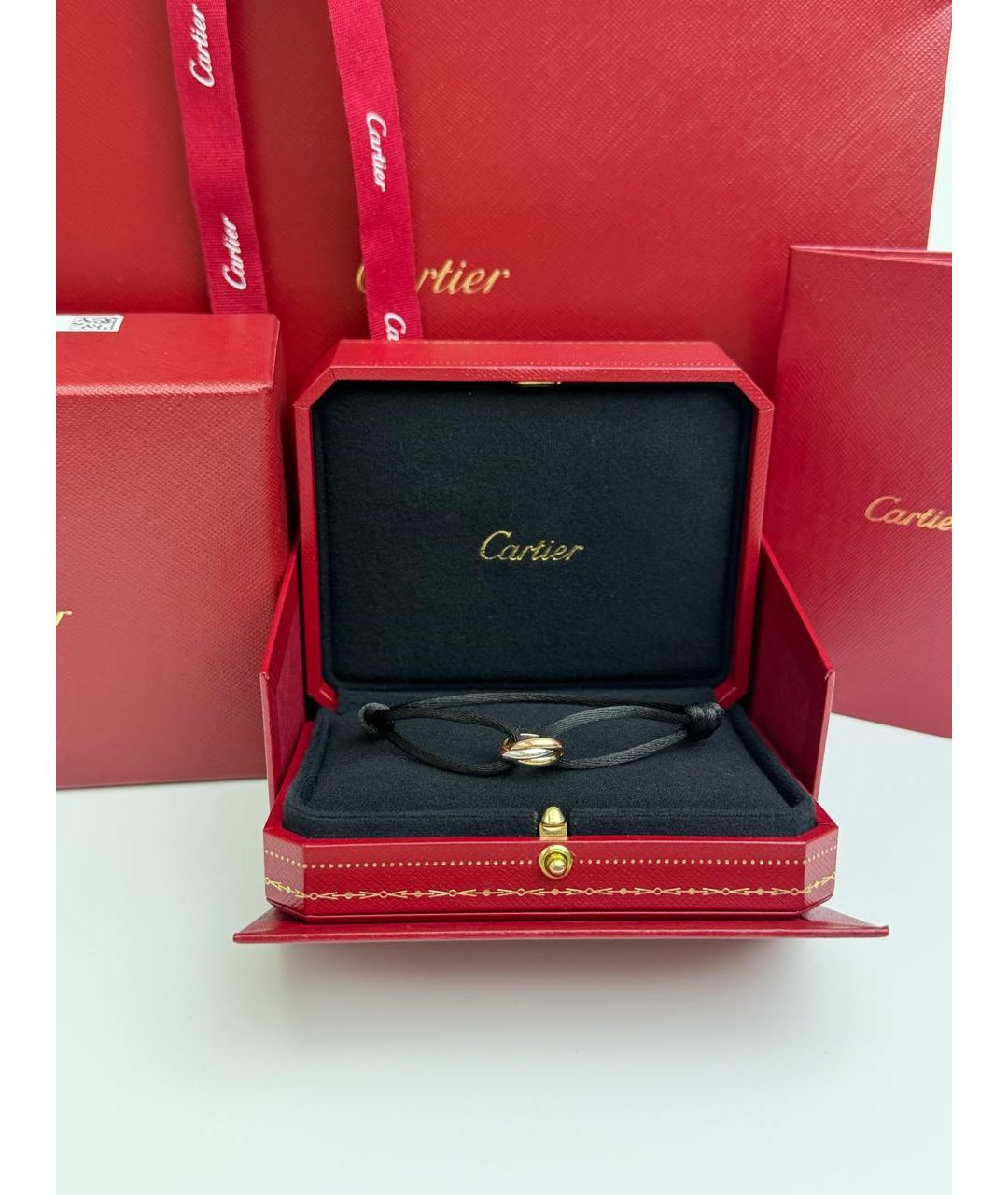 CARTIER Черный браслет из белого золота, фото 3