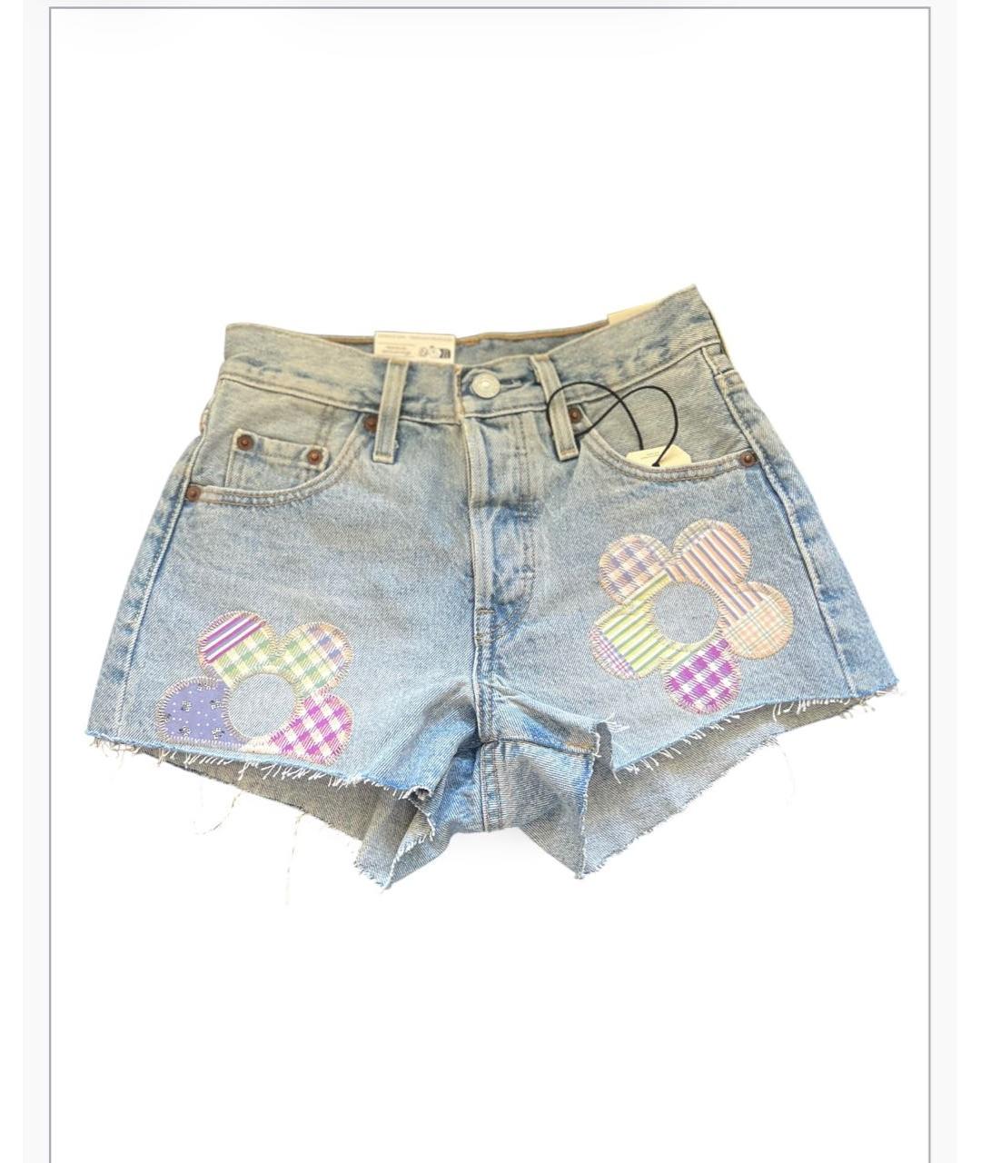 LEVI'S Голубые хлопковые шорты, фото 5