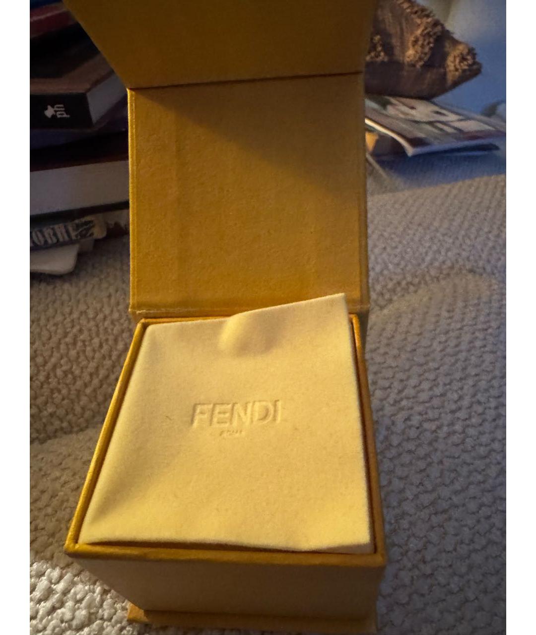 FENDI Золотые серьги, фото 5