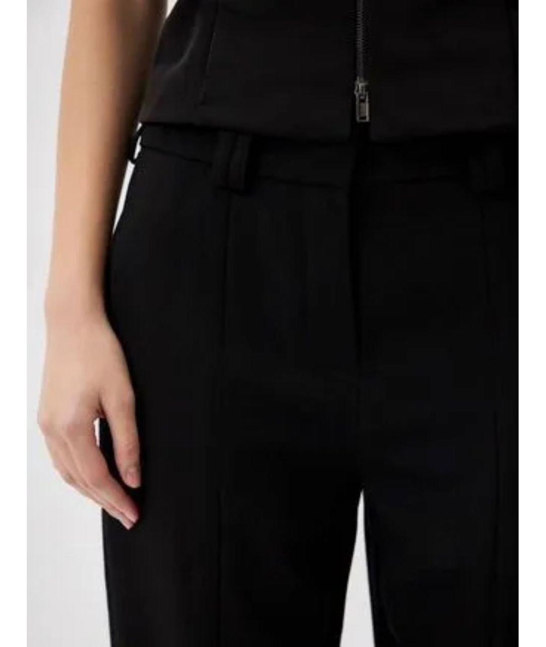 BALMAIN Черные шерстяные прямые брюки, фото 4