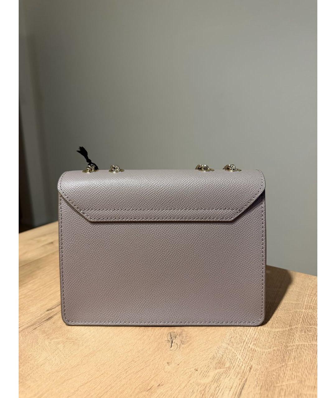 FURLA Бежевая кожаная сумка через плечо, фото 3