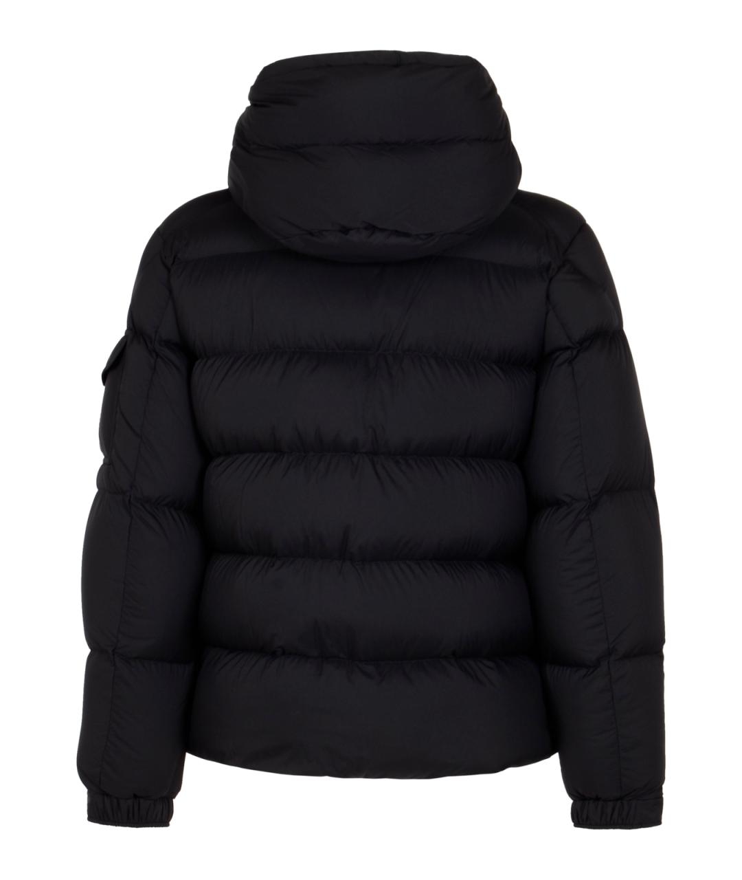 MONCLER Черный синтетический пуховик, фото 2