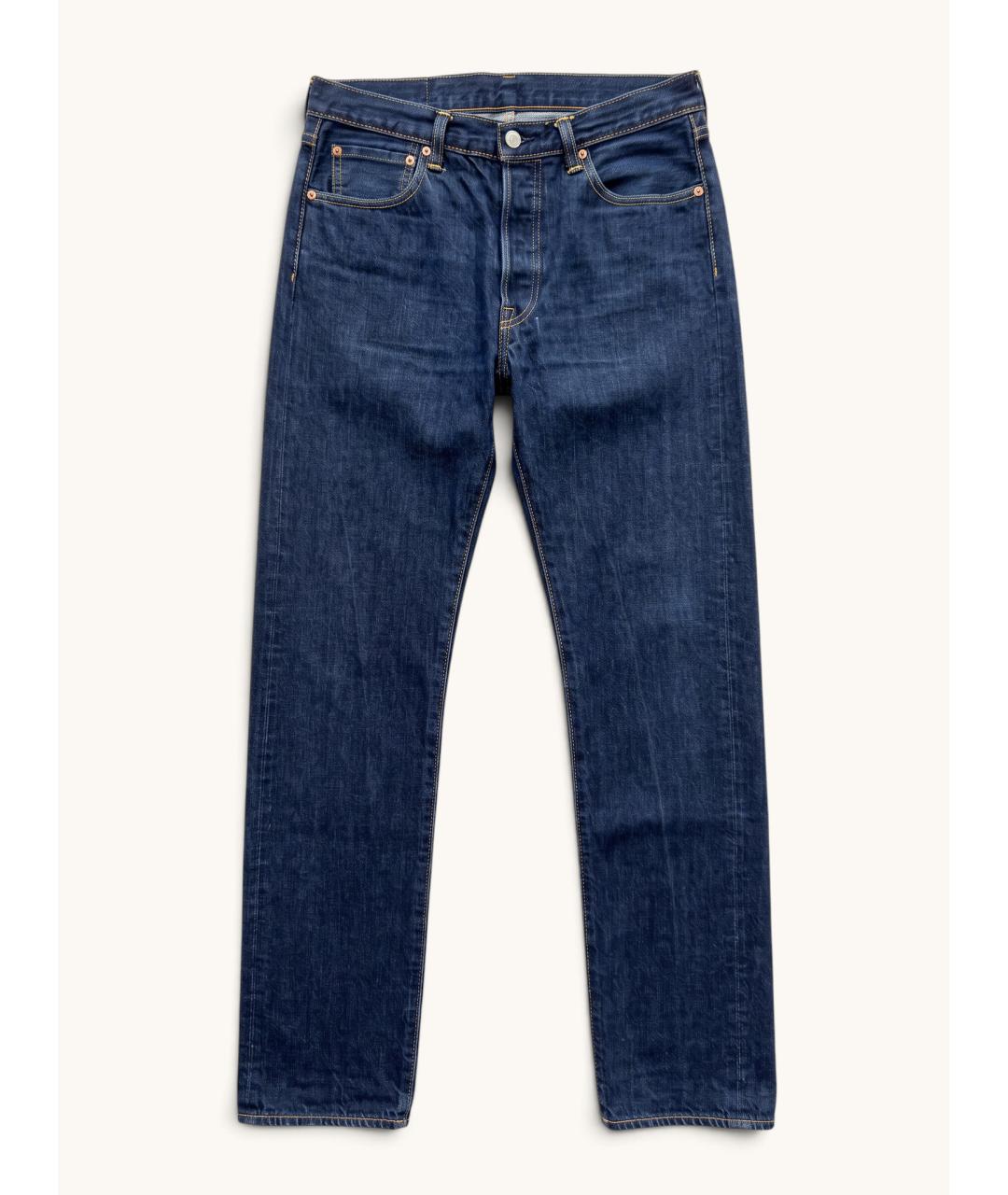 LEVI'S Синие хлопковые прямые джинсы, фото 9