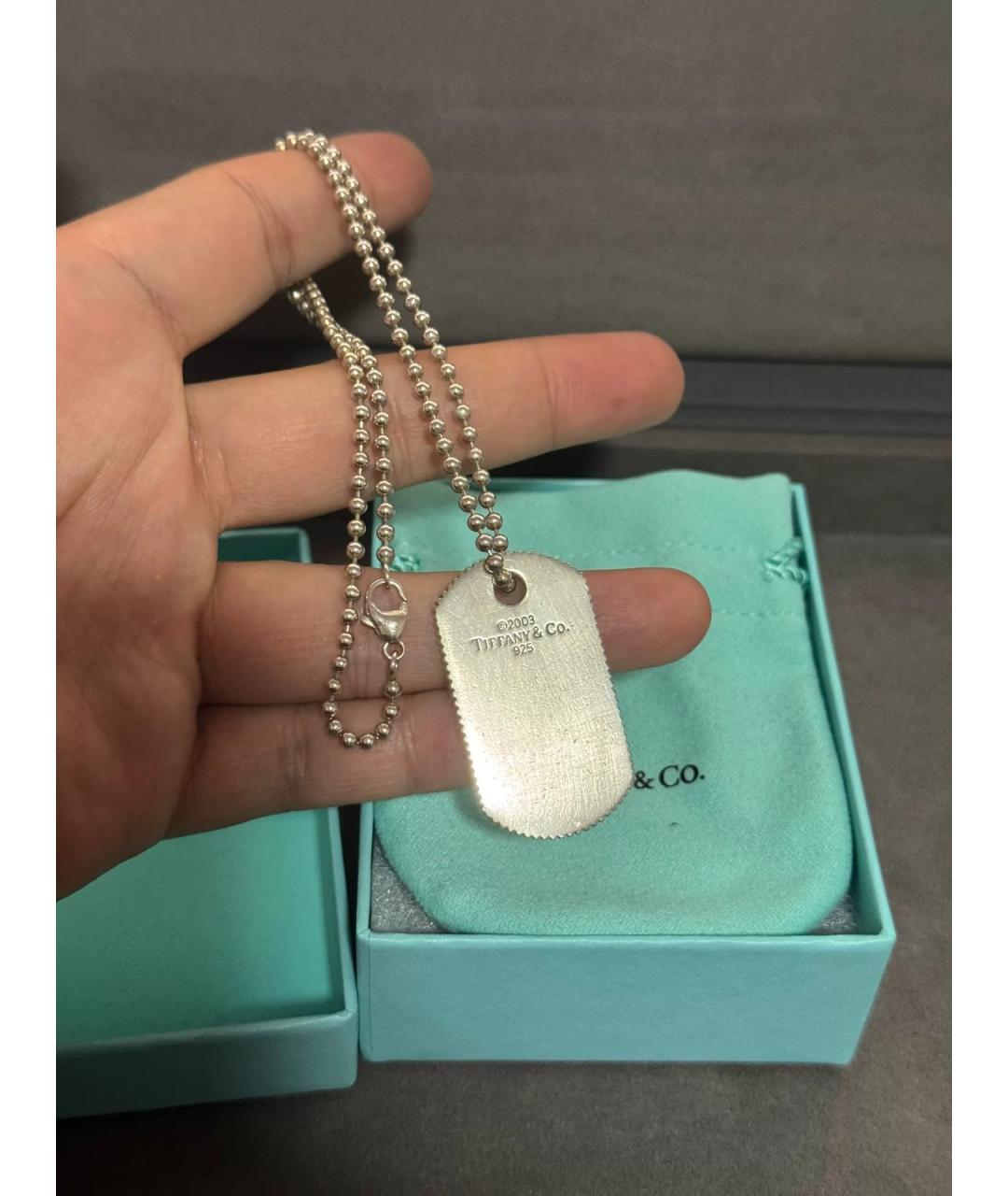 TIFFANY&CO Серебряная серебряная цепочка/подвеска, фото 4