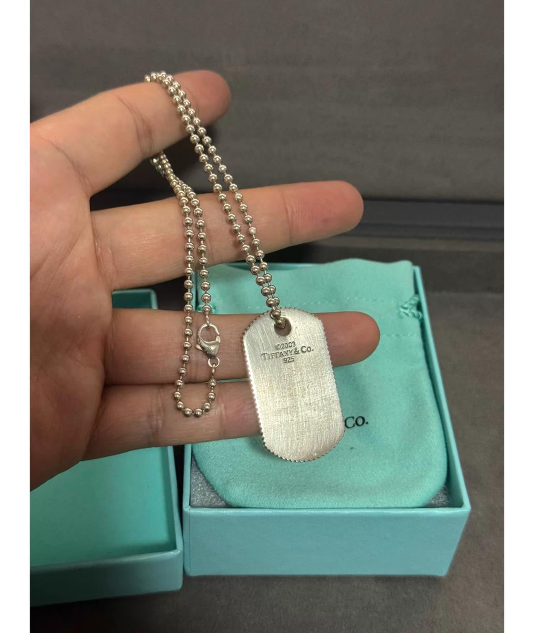 TIFFANY&CO Серебряная серебряная цепочка/подвеска, фото 3