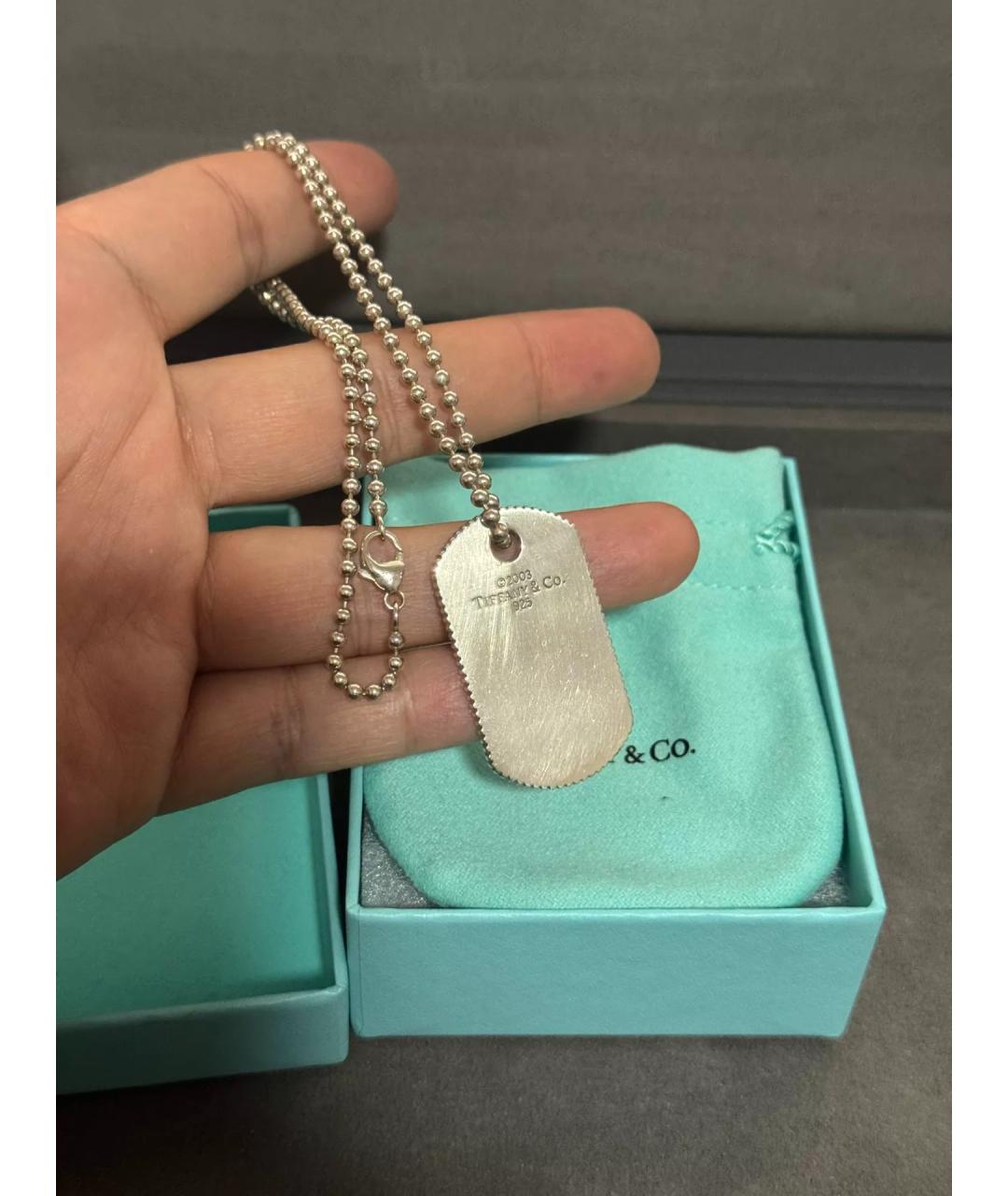 TIFFANY&CO Серебряная серебряная цепочка/подвеска, фото 5