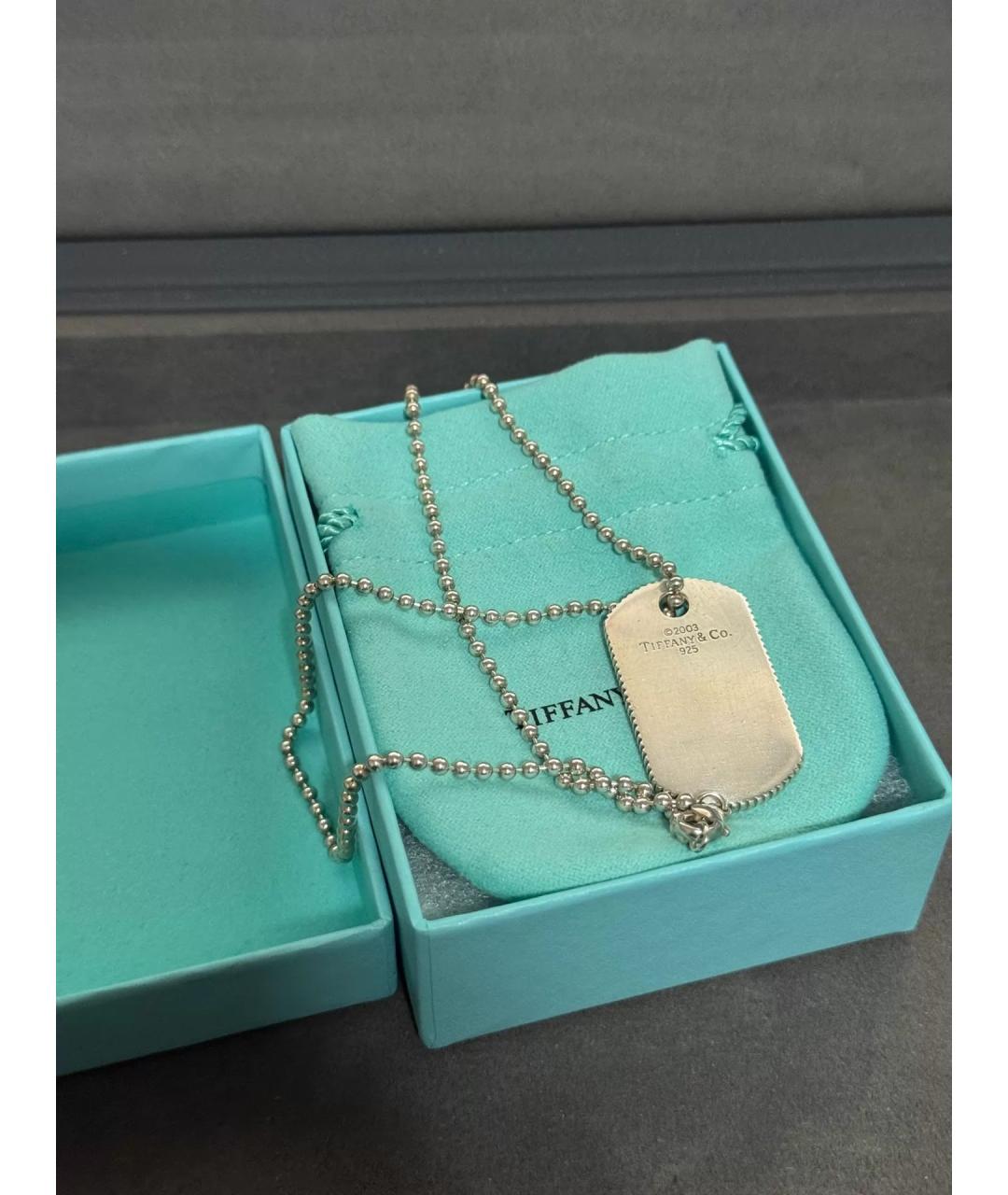 TIFFANY&CO Серебряная серебряная цепочка/подвеска, фото 7