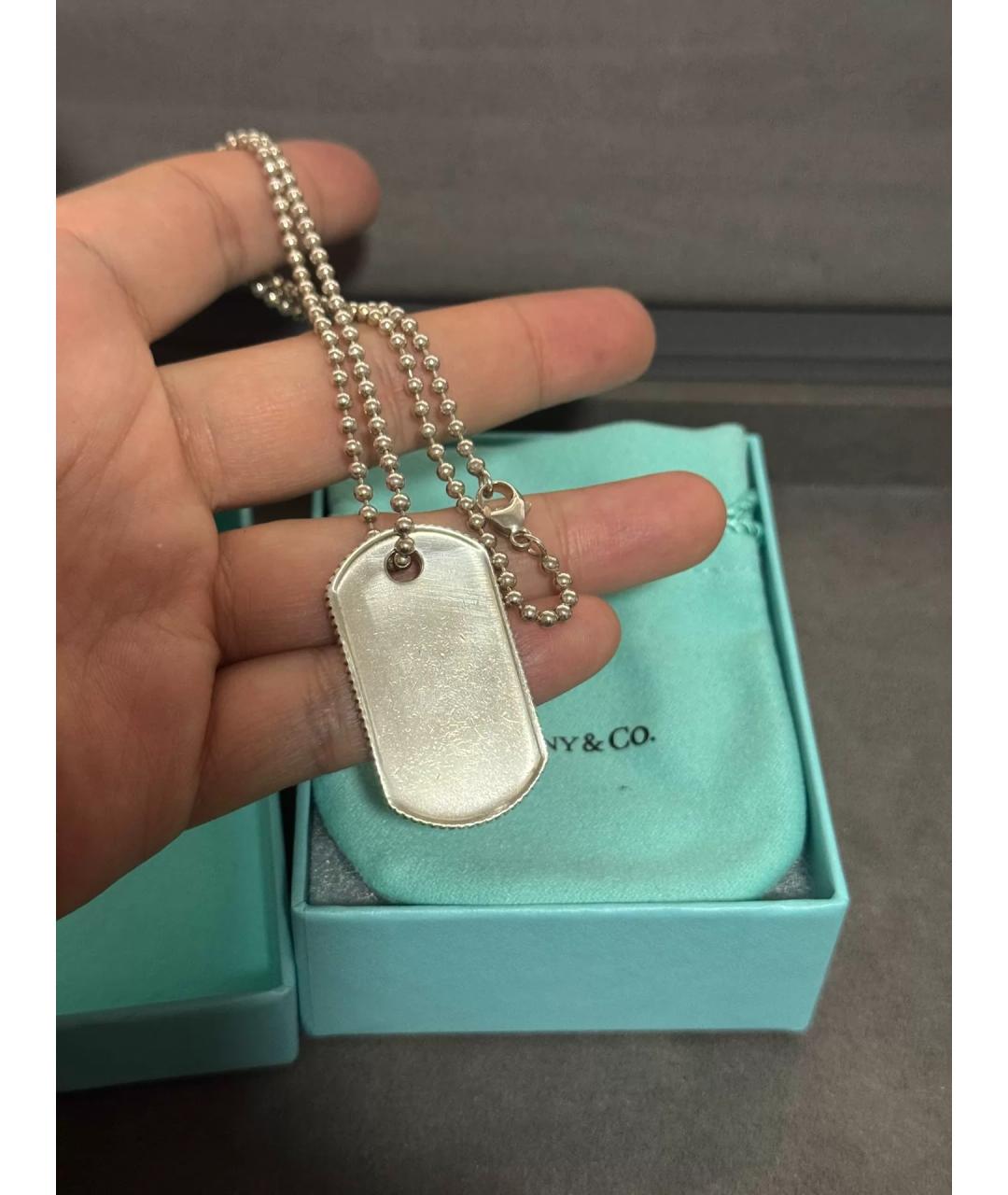 TIFFANY&CO Серебряная серебряная цепочка/подвеска, фото 6
