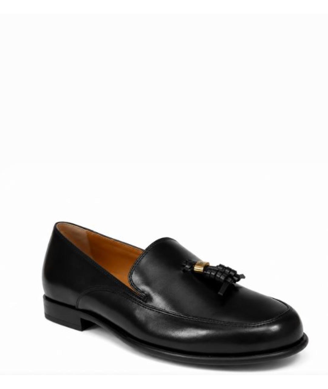 TOD'S Черные кожаные лоферы, фото 2