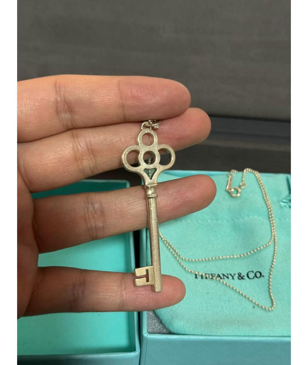 TIFFANY&CO Серебряная серебряная подвеска, фото 4