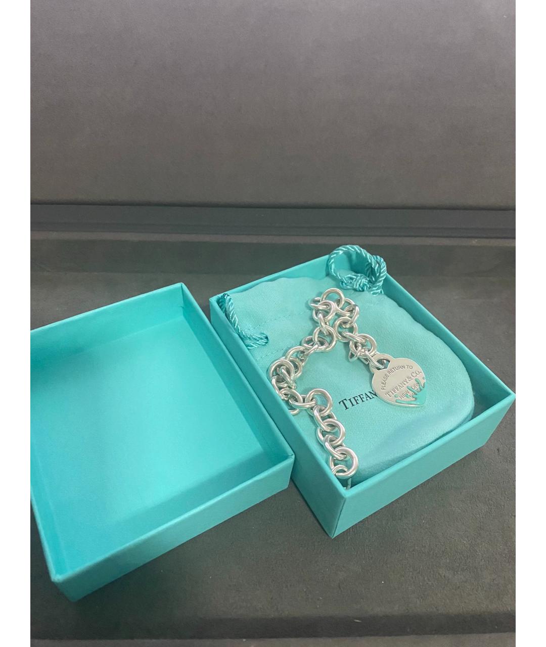 TIFFANY&CO Синий серебряный браслет, фото 2