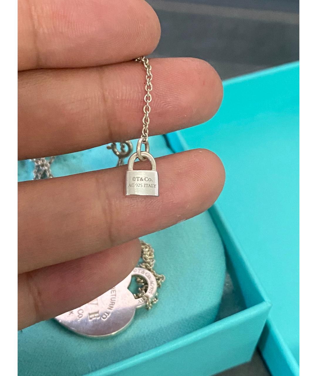 TIFFANY&CO Серебряная серебряная подвеска, фото 6