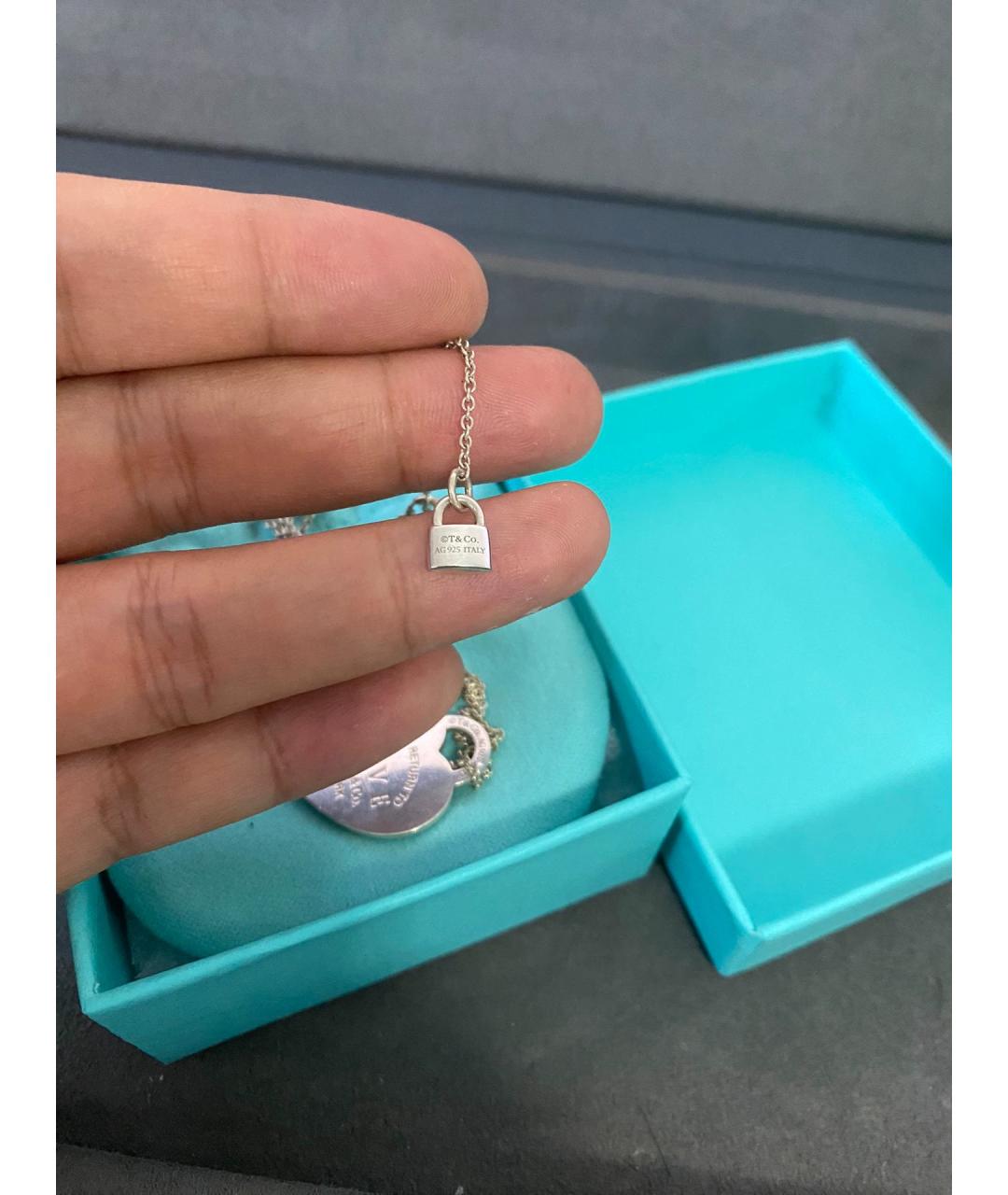 TIFFANY&CO Серебряная серебряная подвеска, фото 5