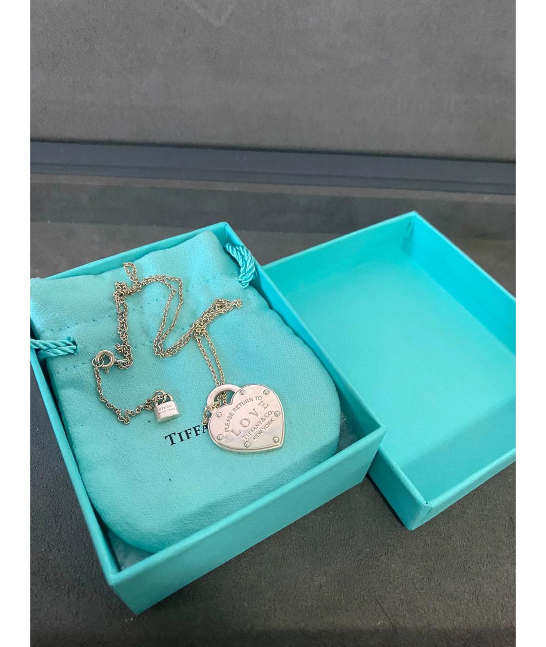 TIFFANY&CO Серебряная серебряная подвеска, фото 7