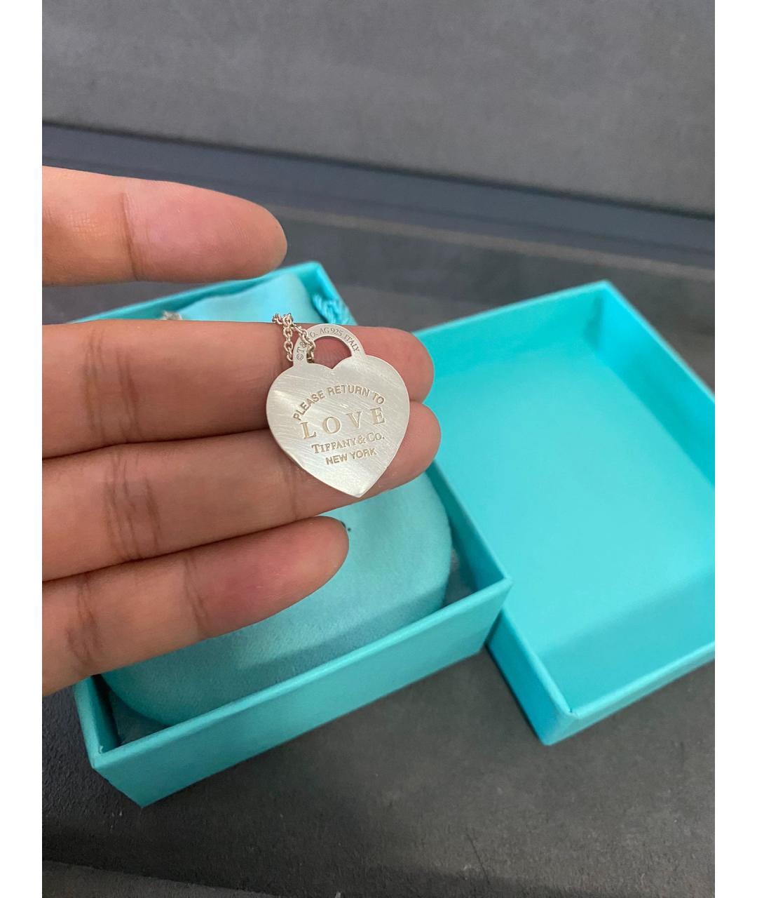 TIFFANY&CO Серебряная серебряная подвеска, фото 4